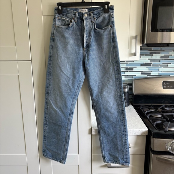 Agolde 90s High Rise Loose Fit Jeans in Affair (fits like 25; tag says 24) - Picture 1 of 8